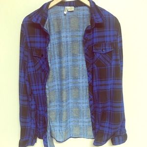 Blue Light Weight Flannel